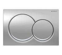 Geberit Alpha01 Dual Push Button Flush Plate Toilet Cistern Round Gloss Chrome