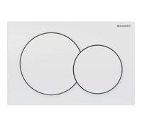 Geberit Alpha01 Dual Push Button Flush Plate Wc Toilet Cistern Round Gloss White