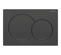 Geberit Alpha01 Dual Push Button Flush Plate Wc Toilet Cistern Round Matt Black