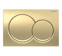 Geberit Alpha01 Dual Push Button Flush Plate Wc Toilet Cistern Round Matt Brass