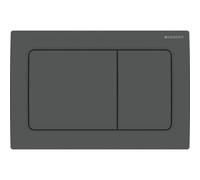 Geberit Alpha01 Dual Push Button Flush Plate Wc Toilet Cistern Square Matt Black