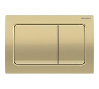 Geberit Alpha01 Dual Push Button Flush Plate Wc Toilet Cistern Square Matt Brass