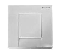 Geberit Flush Plate Cover Bolero for Urinal with pneumatic flushing release Matte chrome 241912461