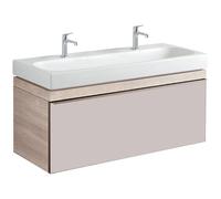 Geberit Citterio 1184mm Wall Mounted Vanity Unit with Soft Close Drawer Oak Beig