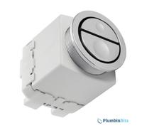 Geberit 241.413.21.1 Pneumatic Dual Flush Chrome Toilet Push Button for AP109 Cisterns - Multi-Colour
