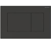 Geberit, Control Plate Sigma30 115.883.16.1, for 2 Quantities, matt Black, Black 115883161
