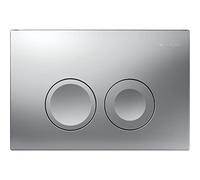 Geberit Delta25 115.125.46.5 Control Panel Dual Ross, Matt Chrome