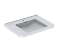 Geberit Disabled Sink Renova Comfort 1 Hole Overflow Visible 750x155x550mm White