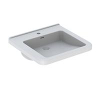 Geberit Disabled Sink Renova Comfort Keratect 1 Hole Overflow Visible 550x155x525mm White
