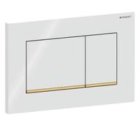 Geberit Dual Flush Push Button sigma30, 115.883. KK. 1, White/Gold/White