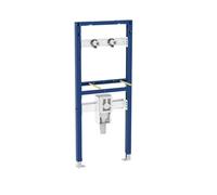 Geberit Duofix Element for Washbasin 130 cm exposed wall mixer with concealed trap