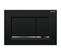 Geberit Flush Plate Sigma30 For Dual Flush Black / Bright Chrome - 115.883.KM.1