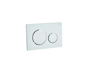 geberit g115882KJ1 Sigma 20 Dual Flush 16 8 gPF Actuator Plate WhitePolished chrome
