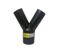 Geberit HDPE 75mm x 56mm Double Y Branch 60 Degree, Waste Pipe Branch, Drainage
