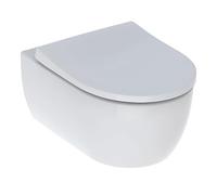 GEBERIT iCon RimFree Wall-Hung Toilet with Invisible fixings, Shrouded, with Soft-Close seat