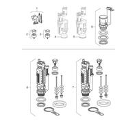 Geberit Impuls 280 Push Button Plumbing Product White - Genuine