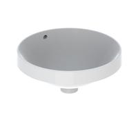 Geberit Inset Basin VariForm KeraTect Without Tap Hole Overflow 178xØ400mm White