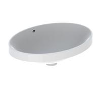 Geberit Inset Basin VariForm KeraTect Without Tap Hole Overflow 550x178x400mm White 500717002