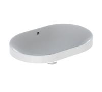 Geberit Inset Basin VariForm Without Tap Hole With Overflow 600x178x400mm White