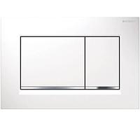 Geberit Flush Plate Sigma30 Chrome/White Plastic 164 x 246 x 12mm 115883KJ1