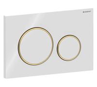 Geberit K13014 Sigma 20 Actuator Plate, Set of 1, White/Gold 115.882. KK. 1, Polished Chrome.