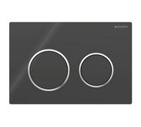 Geberit Kappa 21 Gloss Black Dual Flush Plate