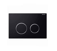 Geberit Kappa21 Flush Plate - Black/Chrome