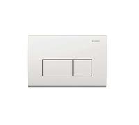 Geberit Flush Plate Kappa50 Dual Flush mechanism White Aluminium 115260111