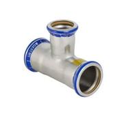 Geberit Mapress 42mm x 42mm x 28mm branch reducing tee gas press fit 34046