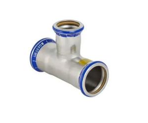 Geberit Mapress 42mm x 42mm x 28mm branch reducing tee gas press fit 34046