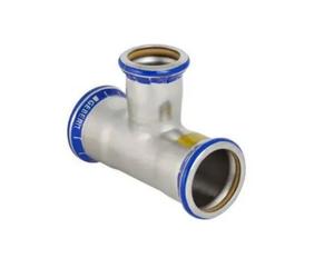 Geberit Mapress 42mm x 42mm x 28mm branch reducing tee gas press fit 34046