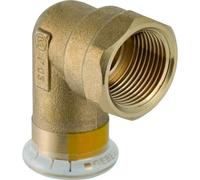 Geberit Mapress Copper Press-Fit Elbow Adaptor 90Ft Gas Female Thread 22mmx3/4" 34727