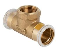 Geberit Mapress Copper T- Piece with Female Thread Gas 22 x 1/2 x 22mm