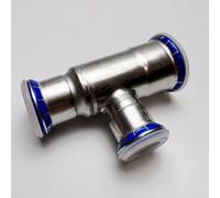 Geberit Mapress Stainless Steel Branch & Reduced End Tee - 35mm x 28mm x 22mm