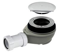 Geberit Modern Bathroom 50mm Water Seal Removable Trap Cup Shower Tray Drain Waste With Cover 90mm Glossy Chrome 150.555.21.1