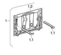Geberit Modern Bathroom Conversion Kit Tool Free Installation For Danceline Actuator Flush Plate Smooth Operation 241.873.00.1