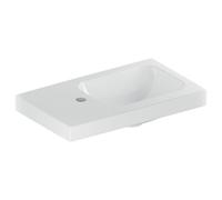 Geberit Modern Bathroom Light One Tap Hole Left Hand Shelf Surface Wash Basin 530X310mm White Ceramic (Basin Only) 501.833.00.1