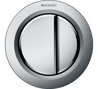 Geberit Modern Bathroom Pneumatic Round Furniture Actuator Dual Flush Push Button Matt Chrome Finish Durable 116.050.46.1
