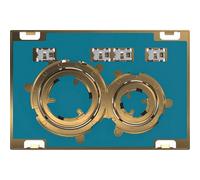 Geberit Modern Bathroom Round Dual Flush Control Actuator Plate Customisable Durable Metal Brass Construction 115.652.00.1