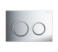 Geberit Omega20 Dual Flush Plate Button Bright Chrome (matt rings) 115.085.KH.1