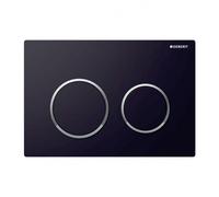 Geberit Omega20 Dual Flush Plate for 120mm Omega Cistern Black/Gloss Chrome 115.