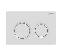 Geberit Omega20 Dual Flush Plate Matt White 115.085.01.1