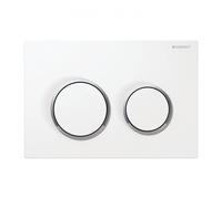 Geberit Omega20 Flush Plate White/Gloss Chrome 115.085.KJ.1
