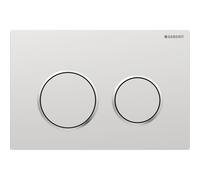 Geberit Omega20 Round WC Dual Flush Plate - Matt Chrome - 115.085.JQ.1