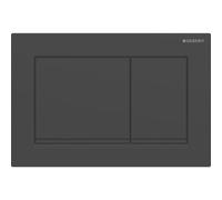 Geberit Omega20 Square WC Dual Flush Plate - Matt Black - 115.080.16.1