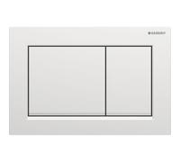 Geberit Omega20 Square WC Dual Flush Plate - Matt Chrome - 115.080.JQ.1