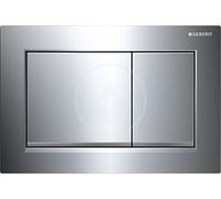 Geberit OMEGA30 115080KH1 Dual-Flow Flush Panel, High-Gloss Chrome/Silk Gloss/High Gloss