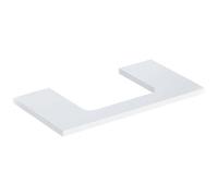 Geberit One 900mm Gloss White Worktop For Lay On Washbasin