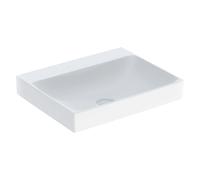 Geberit ONE Vertical Outlet Rectangular 1 Tap Hole Wash Basin 600mm White