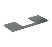 Geberit One Washtop With Central Cut-Out For Lay On Washbin Matt Marble Black